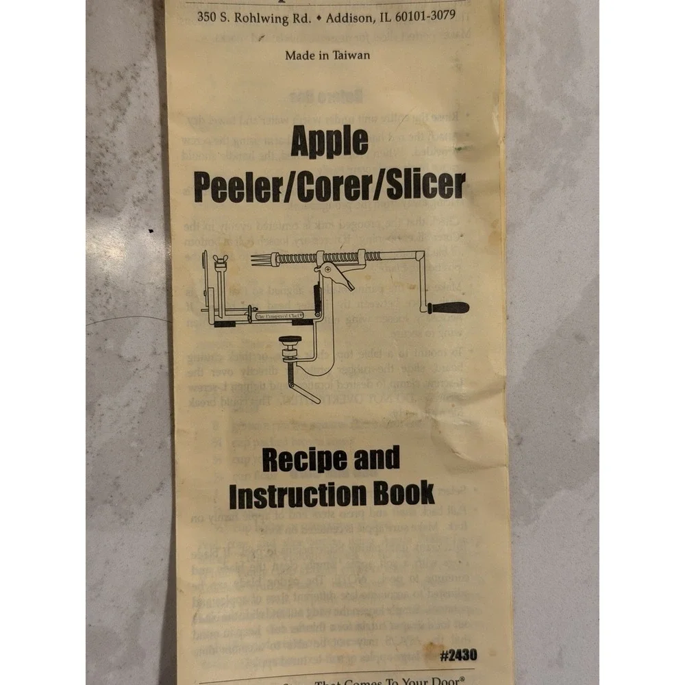 The Pampered Chef Apple Peeler Corer Slicer‎